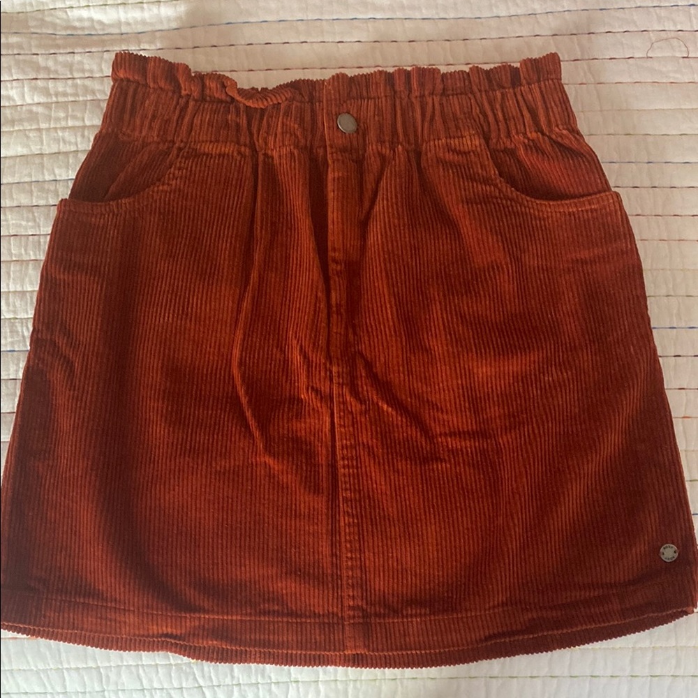 Roxy Rust Orange Corduroy Skirt